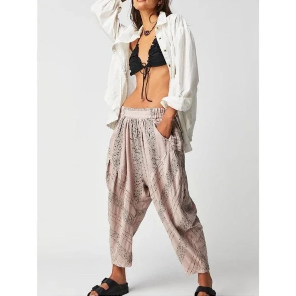 FP- Once Upon Pants Lilac Harem Boho - S -NWT